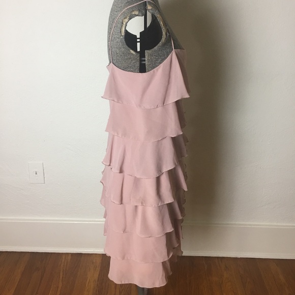 Mauve Flapper Style Spaghetti String Mini - Picture 3 of 4